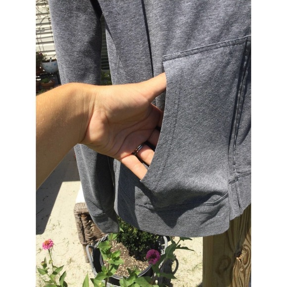 J. America vanity womens grey zip up jacket xxl Duke blue devils embroidered - Picture 7 of 11